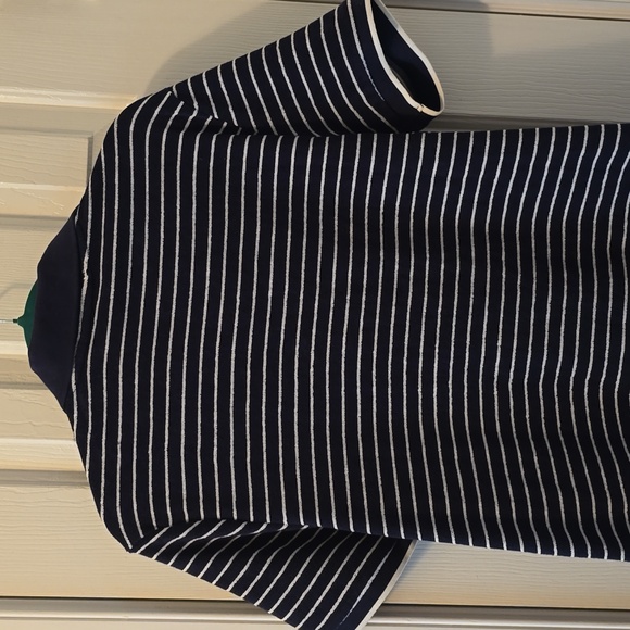 BEN SHERMAN BRAND MEN'S BLUE SHORT SLEEVE STRIPED 2 BUTTON POLO SIZE SMALL - Picture 8 of 16